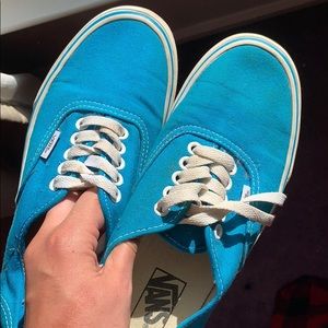 VANS Blue Lace up Skate Shoes
